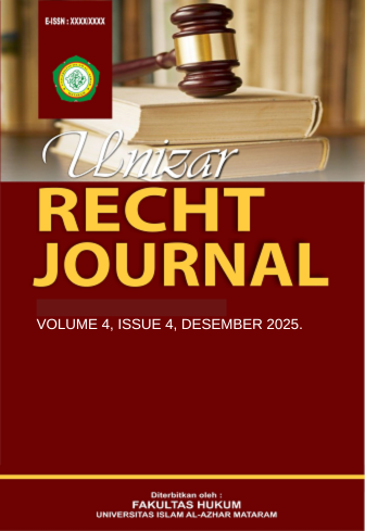					View Vol. 4 No. 4 (2025): Unizar Recht Journal Volume 4 Issue 4, Desember 2025
				